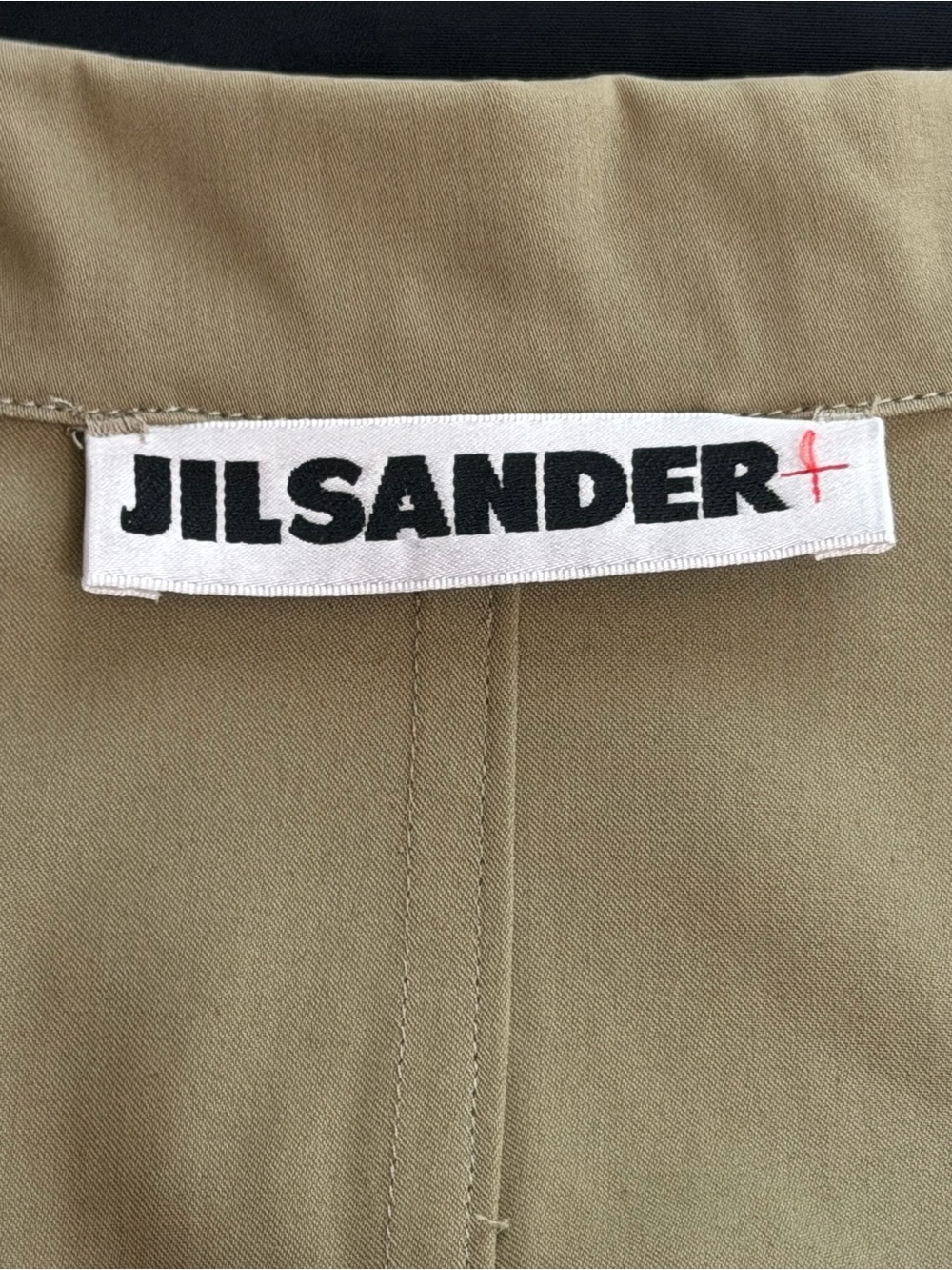 Jil Sander | Khaki Tan Zip Cropped Utility Jacket - Picture 8 of 11